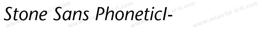 Stone Sans PhoneticI字体转换